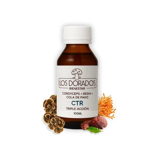 CTR Triple Acción – Cordyceps + Reishi + Cola de Pavo (Triple extracto) – 100 ml